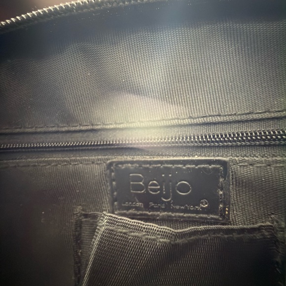 Beijo London "Over The Moon" Dark Blue Patent Y2K Shoulder Bag - Picture 5 of 6